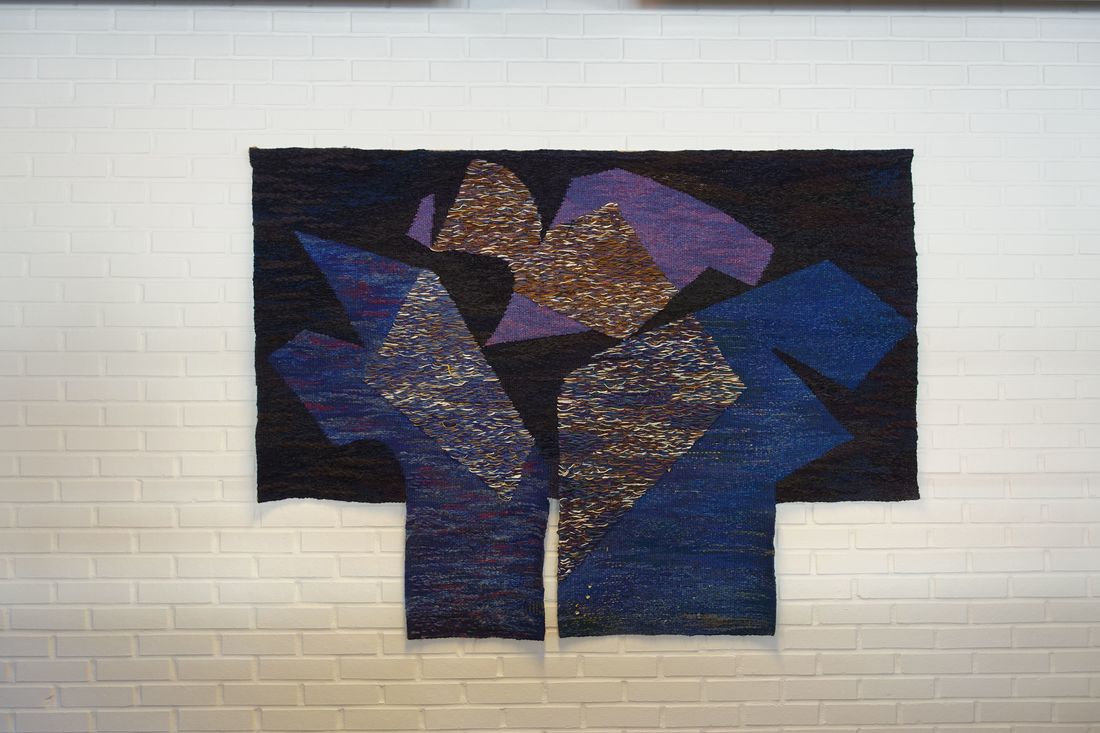 Art work on the walls at work. Photographed by Suzanne of course. (2015:04:11)