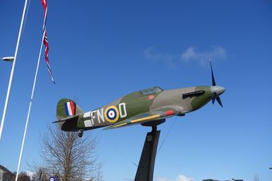 Spitfire (?) outside of the aviation museum. (2015:04:04)