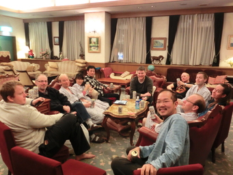 The lounge at Niseko Park Hotel. (2012:02:02)
