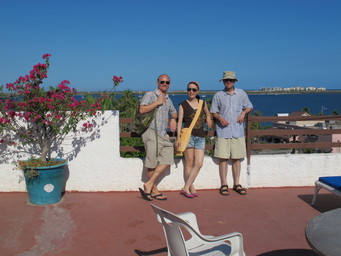 Mexico La Paz. Roof terrace of building we stayed in. (2011:10:09)