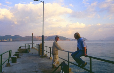 Mo Tat Wan pier. Richard and Martin (2010:12:30)
