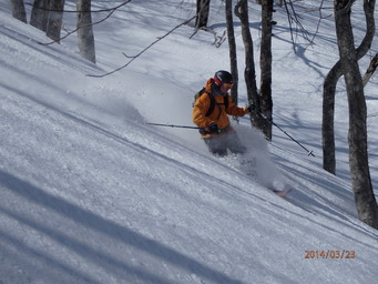 Hakuba Norikura side-country. (2014:03:23)