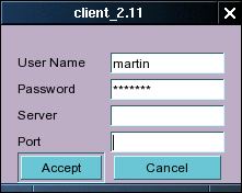 Login Dialog