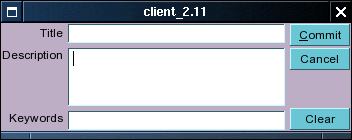 New Session Window